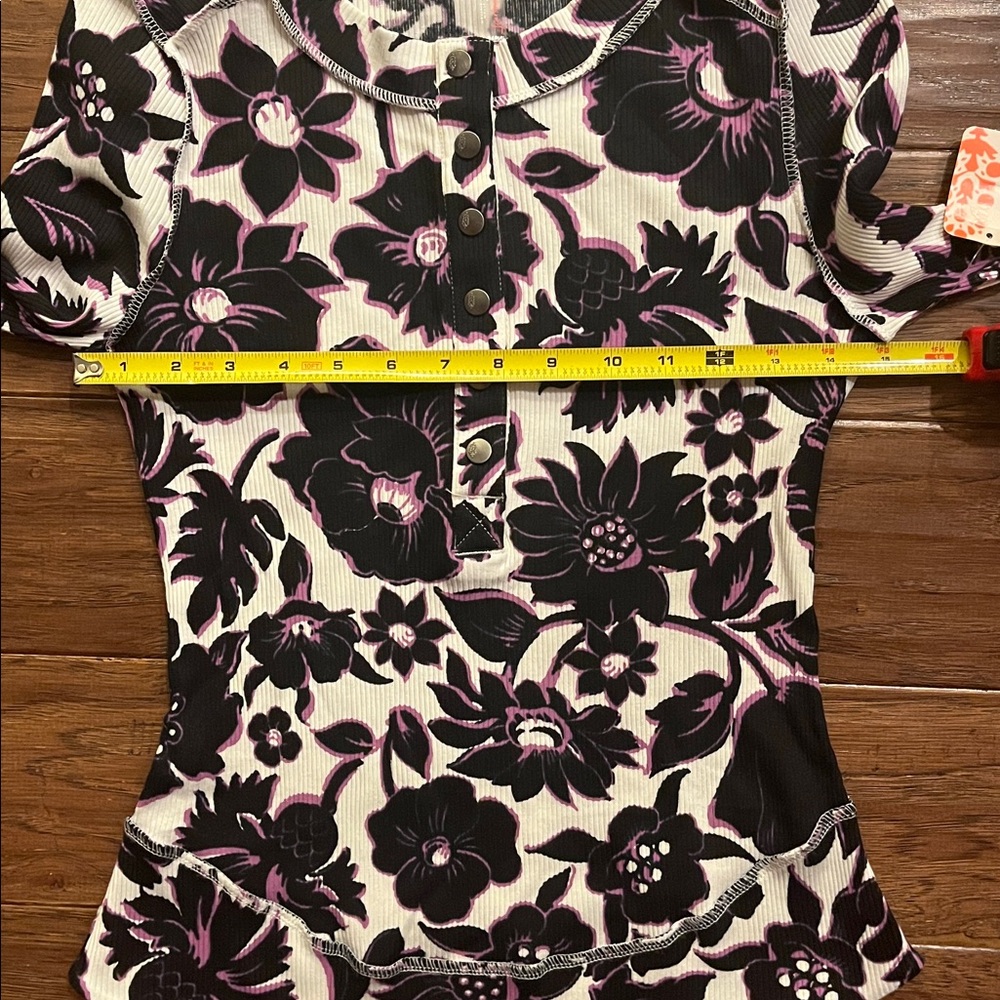 FP Movement by Free People Rally Printed Layer in Garden Floral Lilac Size M - Picture 9 of 10